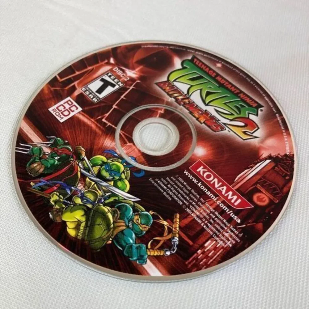 TMNT BattleNexus 2 PC Game 2004 Disc Loose Ninja‎ Turtles